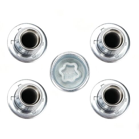 00276-00900 Wheel Lock Lug Nuts Set M12 x 1.5 for 2001-2025 Toyota Avalon C-HR Camry Celica Corolla Highlander Matrix Mirai MR2 Prius RAV4 Sienna Solara Tacoma Venza Yaris & Lexus, Chrome in Kuwait