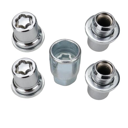 00276-00900 Wheel Lock Lug Nuts Set M12 x 1.5 for 2001-2025 Toyota Avalon C-HR Camry Celica Corolla Highlander Matrix Mirai MR2 Prius RAV4 Sienna Solara Tacoma Venza Yaris & Lexus, Chrome in Kuwait