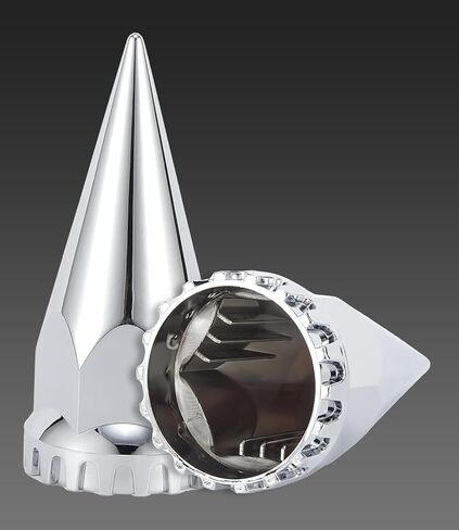 أغطية صامولة العروة 33 مم 4-3/4 بوصة أغطية صواميل مدببة 60 حزمة، أغطية بلاستيكية من الكروم ABS مضادة للصدأ غطاء صامولة العروة لمقطورات نصف الشاحنات in Kuwait