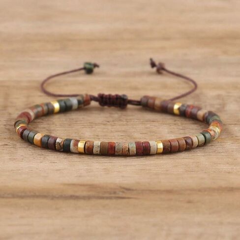 Bohemian Beaded Leather Bracelet in Saudi Arabia
