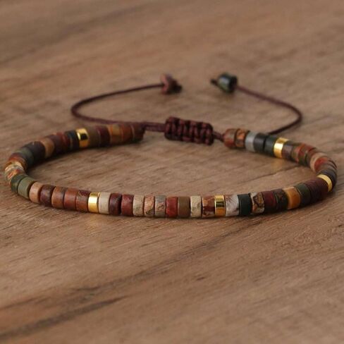 Bohemian Beaded Leather Bracelet in Saudi Arabia