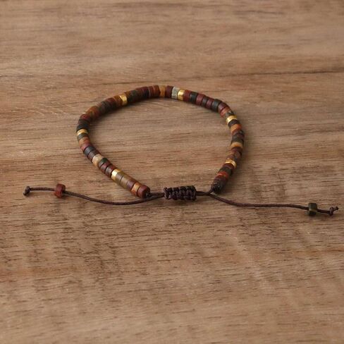 Bohemian Beaded Leather Bracelet in Saudi Arabia