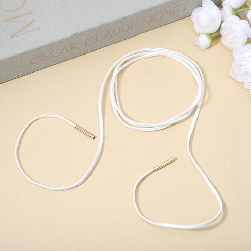 Gothic Velvet White Choker Bow-knot Sexy Long Wrap Choker Necklace with Gold Tube Pendant for Women Party Prom Neck Accessories in Saudi Arabia