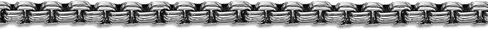 Metro Jewelry Stainless Steel Thin Box Bracelet for Men with Black Ion Plating - 9 Inches Long 5.5 mm Wide with Lobster Claw Clasp in Saudi Arabia