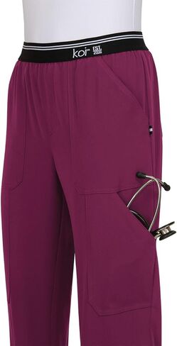 KOI Women's On The Run Pant Wine 4X P in Saudi Arabia
