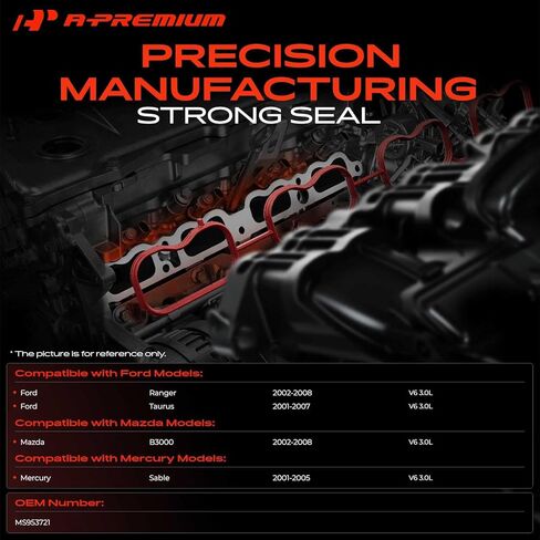 A-Premium Lower and Upper Engine Intake Manifold Gasket Set Compatible with Ford Taurus 2001-2007, Ranger 2002-2008 & Mercury Sable 2001-2005 & Mazda B3000 2002-2008, 3.0L in Saudi Arabia