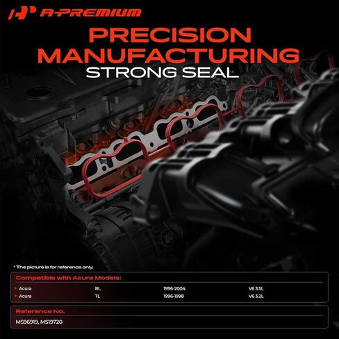 A-Premium Lower and Upper Intake Manifold Gasket Set Compatible with Acura TL 1996-1998 3.2L, RL 1996-2004 3.5L in Saudi Arabia