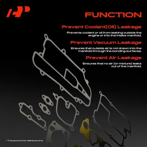 A-Premium Lower and Upper Intake Manifold Gasket Set Compatible with Acura TL 1996-1998 3.2L, RL 1996-2004 3.5L in Saudi Arabia