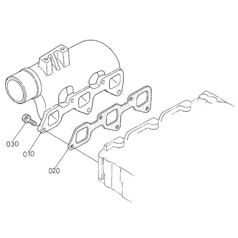 D1703 Inlet Manifold Gasket 1A021-11822 1A02111822 Fits for Kubota D1403 D1402 D1703 D1803 D1503 Engine 3 Cylinder in Saudi Arabia