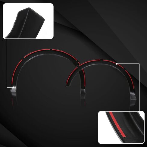 Autozensation Compatible with 2009-2014 Ford F150, 4PC Front + Rear Factory Style Matte Black Wheel Cover Fender Flares in Saudi Arabia
