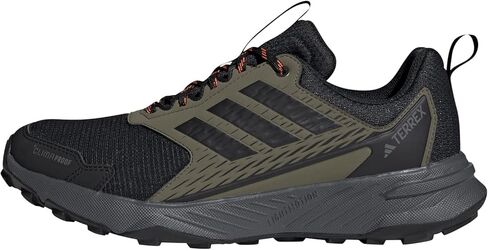 adidas Men's Terrex Tracefinder 2 Climaproof Trail Running, Black/Black/Semi Impact Orange, 9.5 in Saudi Arabia