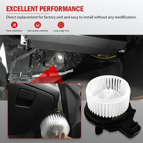 HVAC Heater Blower Motor with Brushless Motor - Compatible with Buick Chevy Ford & Cadillac, Lacrosse 2017-2019, Malibu 2016-2024, Escape 2020-2024, XT4 2019-2024, Replace# 700347 in Saudi Arabia