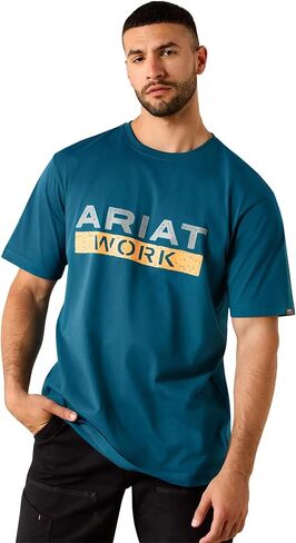 ARIAT Men’s Rebar Cotton Strong Logo Short Sleeve T-Shirt in Saudi Arabia