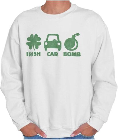 Irish Car Bomb Drunk St Patrick's Day Sweatshirt for Men or Women in Saudi Arabia