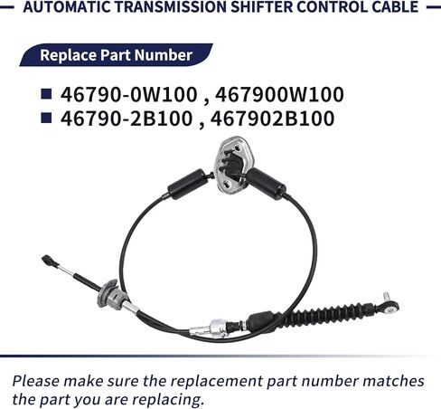 Automatic Transmission Shifte Cable 46790-0W100 46790-2B100 Compatible with Hyundai Santa Fe 2007 2008 V6 GAS Replace 467900W100 467902B100 Gear Shift Cable in Saudi Arabia