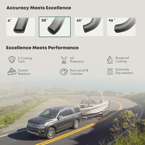 YHTAUTO لوحات الجري مقاس 5 بوصات بخطوات جانبية تناسب دودج رام 2500/3500 2010-2026، طاقم ممتد/كابينة ضخمة، نهايات منحنية بيضاوية مسحوق أسود من الفولاذ الكربوني، قضبان جانبية لكابينة الشاحنة ملحقات خارجية للطرق الوعرة in Saudi Arabia