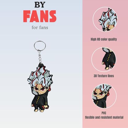 Takeshii Okarun Keychain Anime Yokai Transformed Chibi Figure Charm Momo Manga PVC Material Collectible Cosplay Accessory Gift for Fans Japanesse Dan Da Dan in Saudi Arabia