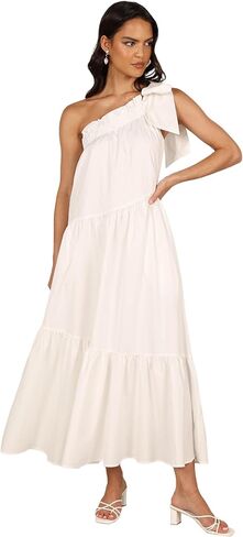 Petal & Pup Women's Ava One Shoulder Maxi Dress in Saudi Arabia