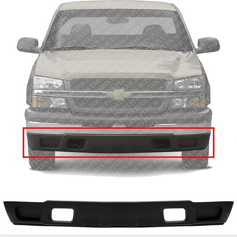 Front Lower Valance Air Deflector Textured Without Fog Light Holes Direct Replacement Compatible with 2003-2007 Chevrolet Silverado 1500 2500HD 3500 GM1092174 10367212 in Saudi Arabia