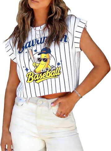 Baseball Shirts Women Baseball Mom Shirt Sparkle Baseball Sequin Graphic Tee Game Day Gift Casual Short Sleeve Crop Tops in Saudi Arabia