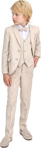 Lilax Boys' Suit Kids Tuxedo Wedding Ring Bearer Outfit 5-Piece Formal Dresser Suit Set in Saudi Arabia