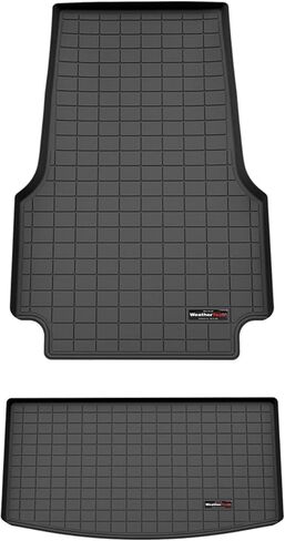 بطانة صندوق السيارة من WeatherTech لسيارة Cadillac Escalade IQ، Escalade IQL للحمولة الأمامية وخلف الصف الثالث (401840-1841)، أسود in Kuwait