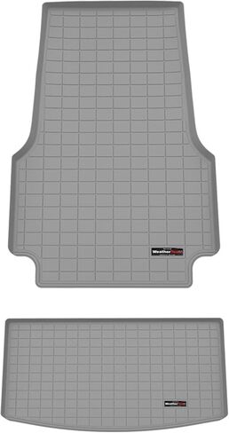 WeatherTech Cargo Trunk Liner for Cadillac Escalade IQ, Escalade IQL Front Cargo and Behind 3rd Row (401840-1841), Black in Saudi Arabia
