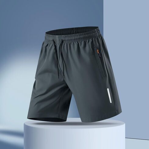 Mens Workout Athletic Shorts 5 inch Inseam Quick Dry Hiking Shorts Men Lightweight Sports Gym Shorts Running in Saudi Arabia
