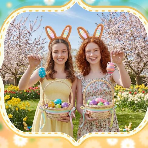 9 Packs Cute Easter Bunny Ears Headband Plush Bunny Ears Headbands for Women Rabbit Easter Costume for Party Favors Decoration Adult Women in Saudi Arabia