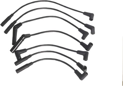 ENA Spark Plug Wire Set Compatible with Jeep Cherokee TJ Wrangler Comanche 1991 1992 1993 1994 1995 1996 1997 1998 1999 4.0L L6 Replacement for 16-806G 12487192 in Saudi Arabia