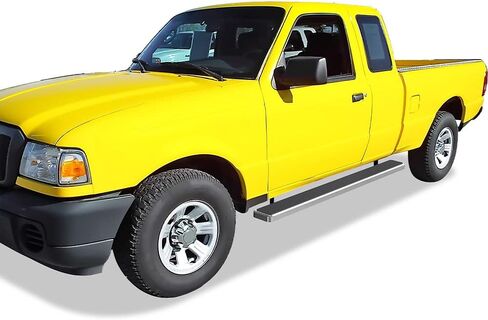 APS (304 Stainless Steel Polished Silver 6 inches) Running Boards Nerf Bars Side Steps Compatible with Ford Ranger Mazda B-Series 1998-2011 Super Cab in Saudi Arabia