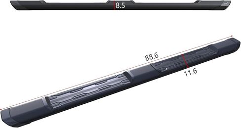 Black Horse Peak Running Boards Matte Black Compatible with 2018-2025 Honda Odyssey -PEH1885 in Saudi Arabia