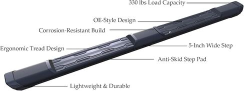 Black Horse Peak Running Boards Matte Black Compatible with 2018-2025 Honda Odyssey -PEH1885 in Saudi Arabia