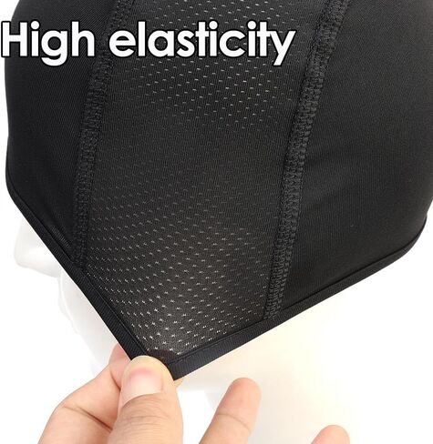 Quick Dry Riding Helmet Liner Cap Women Men Sports Hat Racing Hats Motorcycle Accessories Black in Saudi Arabia