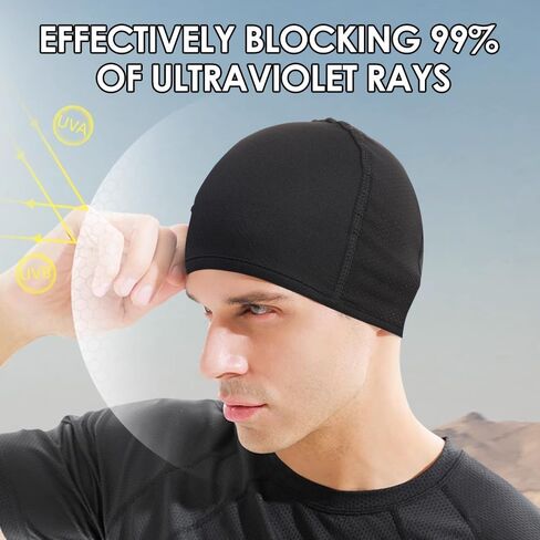 Quick Dry Riding Helmet Liner Cap Women Men Sports Hat Racing Hats Motorcycle Accessories Black in Saudi Arabia