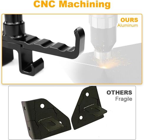 UTV Headset Hanger Fits 1.75"-2" Roll Cage, Aluminum Roll Bar Mount Hanger for Headset Helmet Fit for Polaris RZR/Can-Am X3/ Wolverine/Pioneer/Rhino in Saudi Arabia