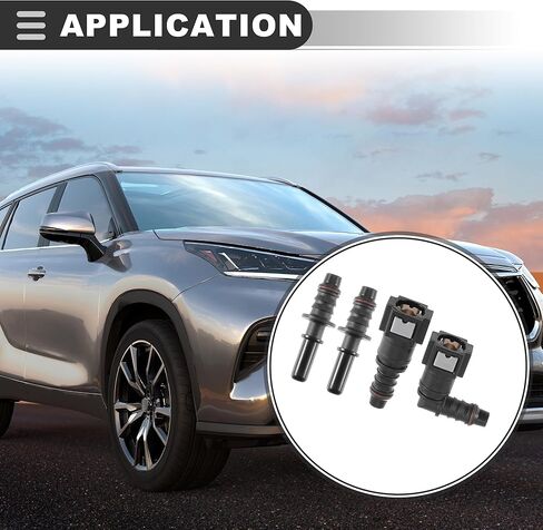 موصل سريع الفك لخرطوم الوقود العالمي من Motoforti، نايلون، أسود، مجموعتان in Saudi Arabia