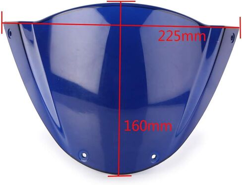 GZYF Motorcycle Windshield for Ducati M1000 Monster 696 659 795 796, Black in Saudi Arabia