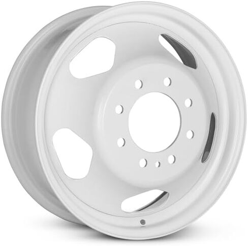 عجلة فولاذية بديلة جديدة مقاس 17 × 6.5 بوصة OEM لـ 2008-2010 شيفروليه سيلفرادو 3500 ثنائي 8-165.1 ملم أبيض 17 بوصة حافة 9597472 in Saudi Arabia