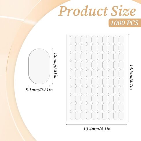 1000 PCS Double Sided Tape for Nails Display, Sticky Tabs for Nails,Nail Tape for Press On in Saudi Arabia