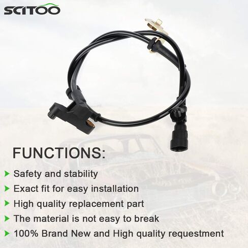 SCITOO 1PCS Right+Front ABS Wheel Speed Sensor ALS1120 5273332 5273332AC fit for 2001-2010 for Chrysler PT Cruiser, 2000-2005 for Dodge Neon, 2003-2005 for Dodge SX 2.0, 2000-2002 for Chrysler Neon in Saudi Arabia