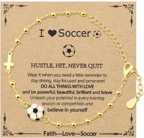 Sisadodo Gold Volleyball Soccer Cross Bracelet Basketball Softball Football Lover Easter Inspirational Birthday Gifts for Women Men in Saudi Arabia