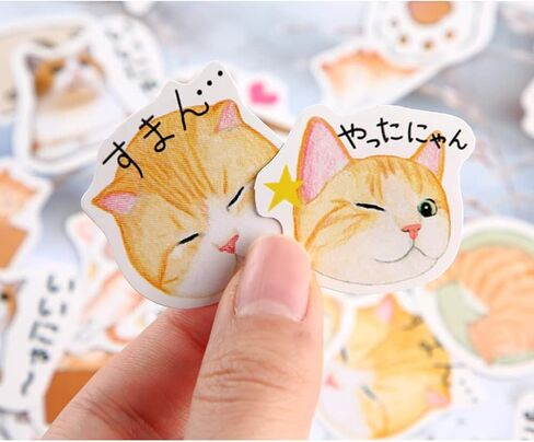 مجموعة ملصقات ورقية من Kawaii (6 مجموعة، 276 قطعة) ملصقات زخرفية للقطط اللطيفة والنباتات النضرة على شكل كوكب الحوت وندفة الثلج والمشروبات الباردة والقطط اللطيفة لمخطط ألبوم القصاصات in Saudi Arabia