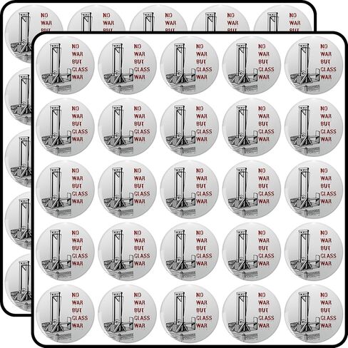 No War But Class War Anarchist Design 50 Pack Scrapbook Sticker - 1 Inch Small Decals for Planners, Journals, Laptops & Envelope Seals in Saudi Arabia
