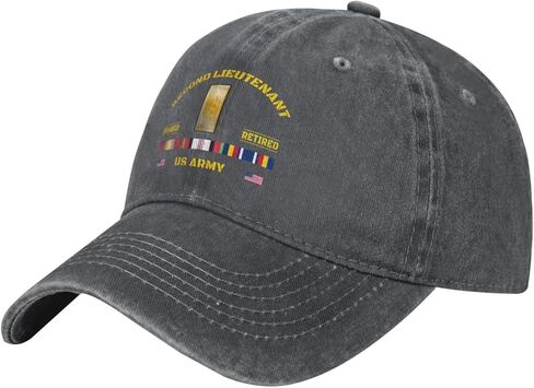 Us Second Lieutenant Rank Insignia Emblem(2lt, O‑1) Afghanistan War Retired Stylish Carbon-Colored Water-Resistant Denim Cowboy Hat Outdoor Adventures All Seasons4 in Saudi Arabia