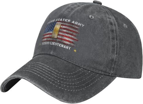 Us Second Lieutenant Rank Insignia Emblem(2lt, O‑1) Us Flag Stylish Carbon-Colored Water-Resistant Denim Cowboy Hat Outdoor Adventures All Seasons8 in Saudi Arabia