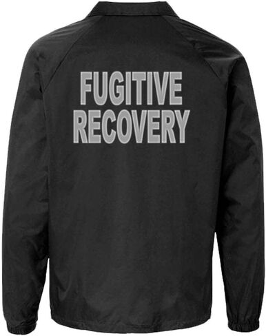 Service and First Responders Fugitive Recovery Agent Coaches Jacket Event Staff Men’s and Women’s Windbreaker in Saudi Arabia