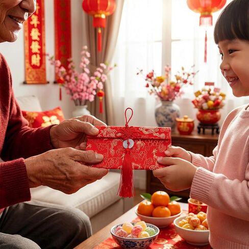 20 Pack Chinese New Year Silk Red Envelopes Brocade Lunar New Year with Chinese Knot, Coins & Jade Charms – 3 Sizes Lucky Envelopes for Spring Festival, Lunar 2026 Hongbao, Gift Giving in Saudi Arabia