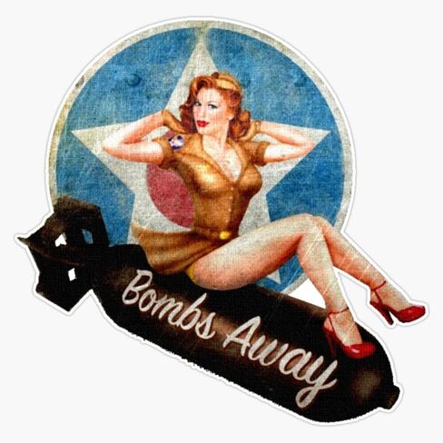 ملصق ممتص للصدمات للنافذة من American Pinup Girl مقاس 5 بوصة in Saudi Arabia