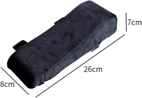 Generic Armrest Pad, Memory Foam Arm Pads with Elastic Strap, Ergonomic Elbow Support Chair Arm Rest Cover for Computer Chair, Black in Saudi Arabia